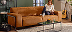 Bellagio 2-Sitzer-Sofa braun