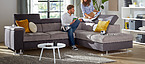 Boston Ecksofa grau