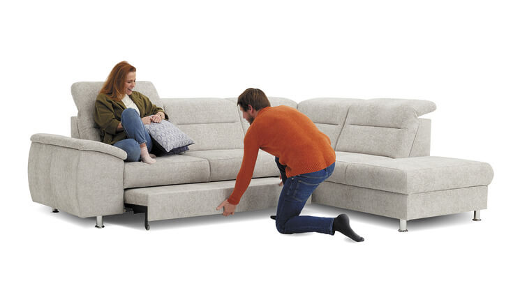 Scandi Schlafsofa grau Seats and Sofas