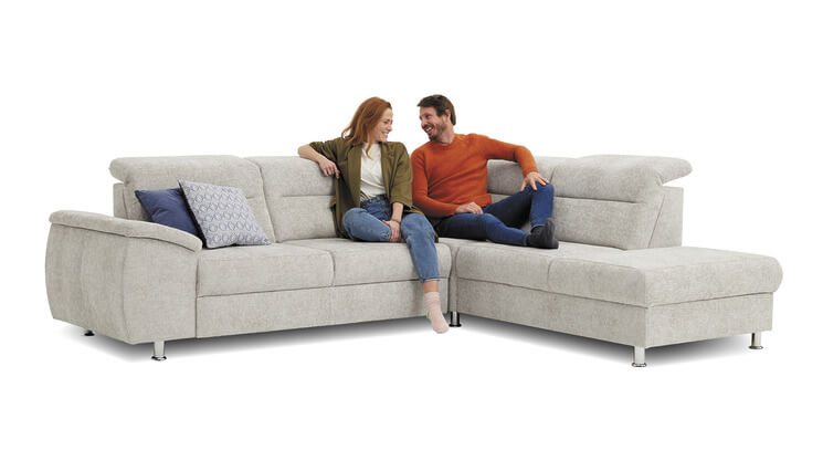 Scandi Ecksofa grau Seats and Sofas