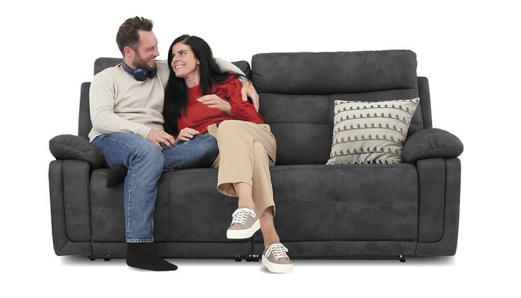 Madrid 3-Sitzer-Sofa schwarz Seats and Sofas