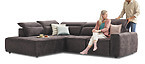 Cosmo Ecksofa mit verstellbaren Kopfstützen Seats and Sofas