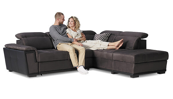 Edge Ecksofa grau