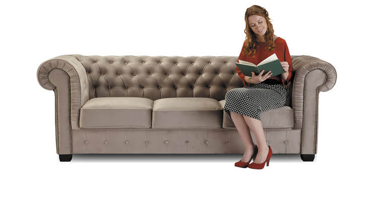 Edinburgh Chesterfield 3-Sitzer-Sofa