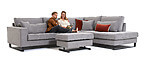 Hollywood Ecksofa mit Hocker