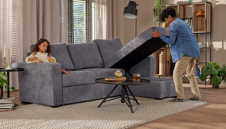 Lily Ecksofa mit Stauraum