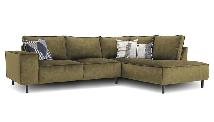 Manilla Ecksofa grün