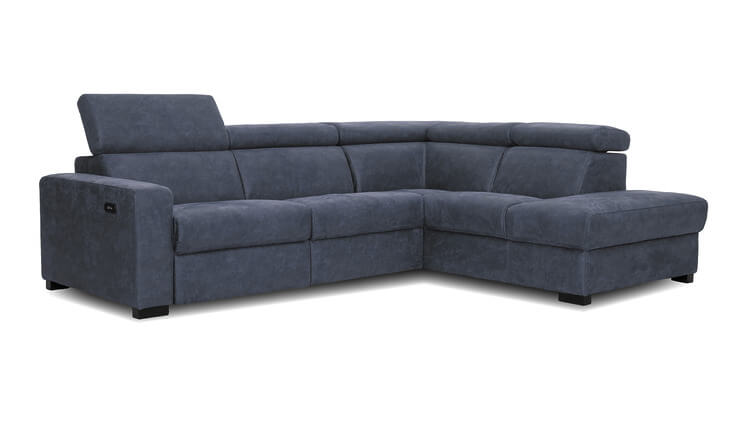 Portland Ecksofa blau