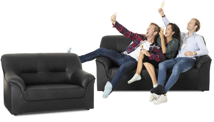 Pueblo Sofas schwarz
