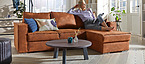Vince Ecksofa braun