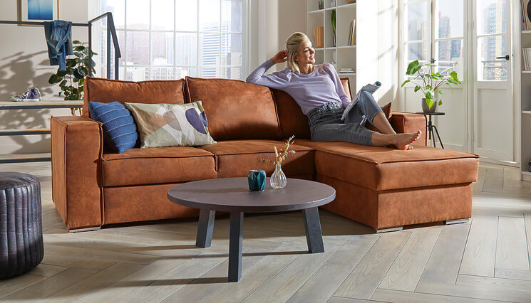 Vince Ecksofa braun
