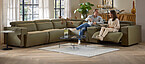 Bentley Ecksofa dunkelgrün Seats and Sofas
