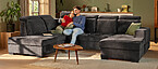 Clyde Wohnlandschaft anthrazit Seats and Sofas