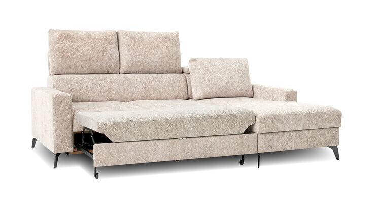 Sofia Schlafsofa weiss mit Bettfunktion