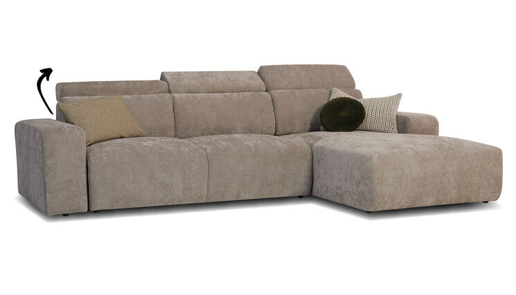 Dublin Ecksofa grau