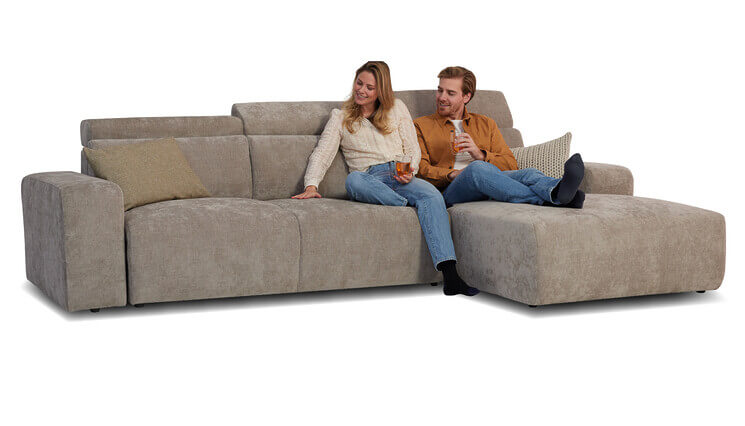 Dublin Ecksofa grau