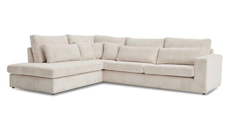 California Ekcsofa cord weiss