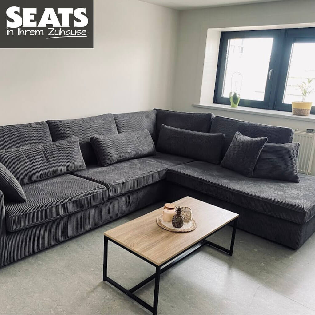 California Ecksofa Grau #SeatsBeiIhremZuhause Seats and Sofas Shushila Boinon