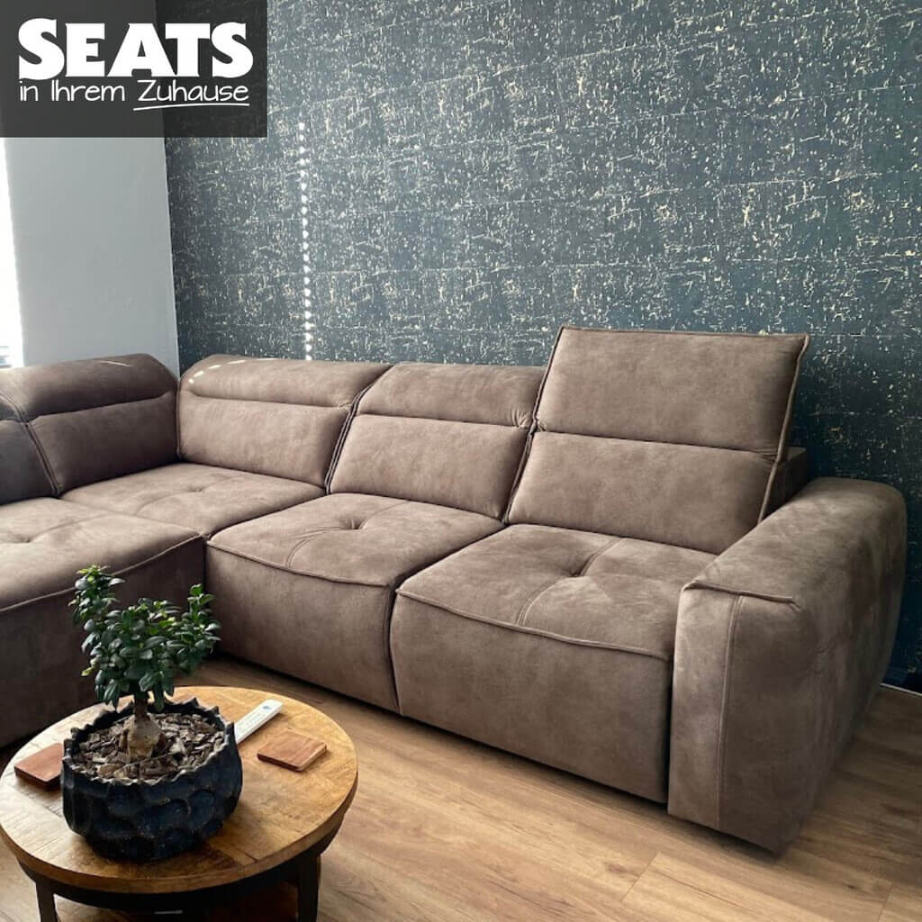Cosmo Ecksofa Braun #SeatsBeiIhremZuhause Seats and Sofas Frau de Kinter