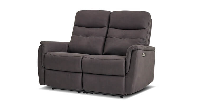 Enzo 2-Sitzer relaxsofa grau