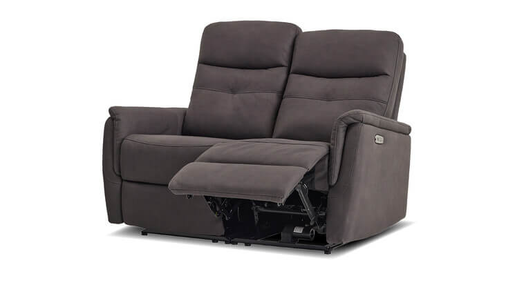 Enzo 2-Sitzer relaxsofa grau