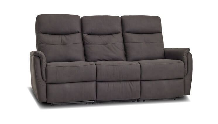 Enzo 3-Sitzer relaxsofa grau