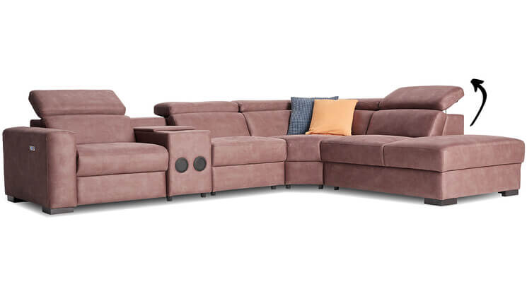 Royal Ecksofa braun