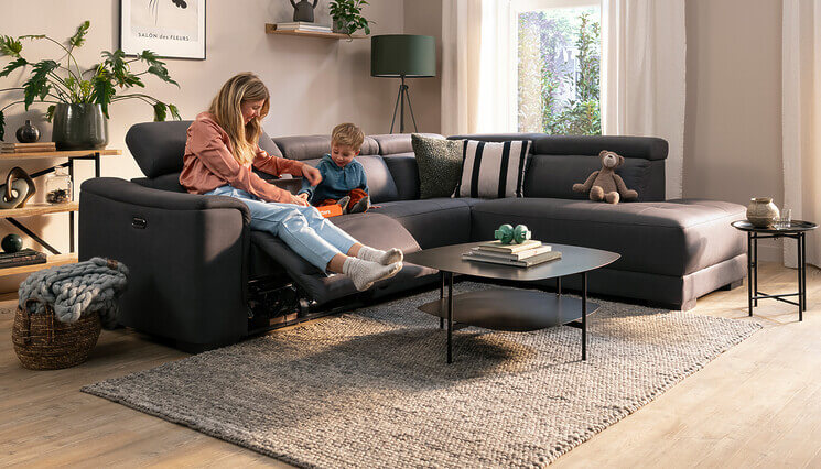 Urban Ecksofa mit Relaxsystem
