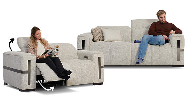 Loretta 3- oder 2-Sitzer mit relaxsystem Seats and Sofas