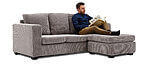 Stuart Ecksofa Ribstof Elza Seats and Sofas