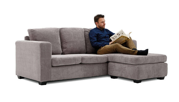 Stuart Ecksofa Ribstof Elza Seats and Sofas